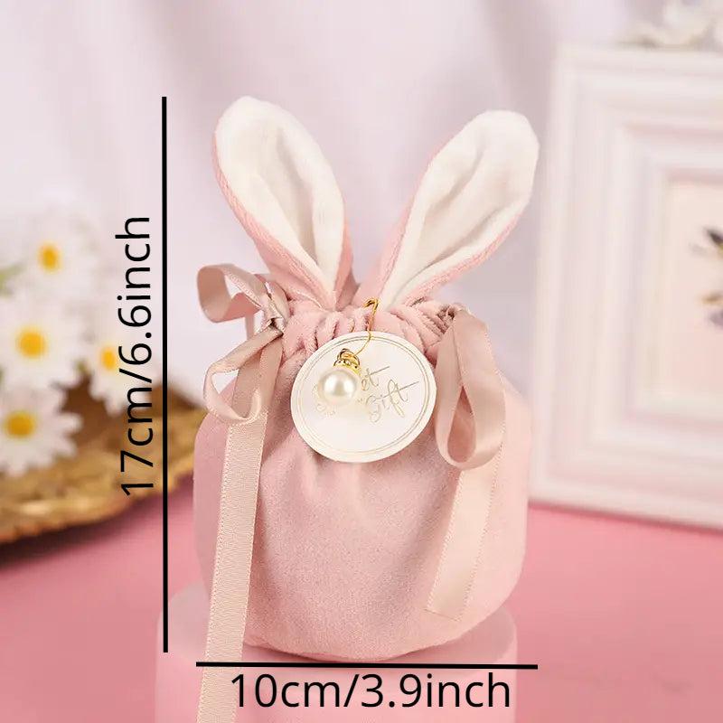 Easter Bunny Gift Bag Chocolate Gift Bag Wedding Birthday Party Jewelry Organize