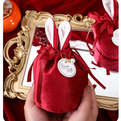 Easter Bunny Gift Bag Chocolate Gift Bag Wedding Birthday Party Jewelry Organize
