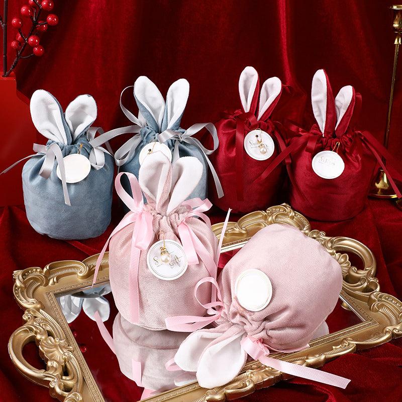 Easter Bunny Gift Bag Chocolate Gift Bag Wedding Birthday Party Jewelry Organize