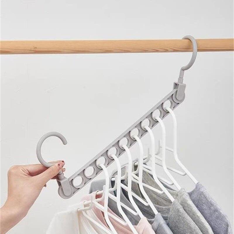 Nine Holes Magic Hanger Household Storage Tool - Clothing Stores