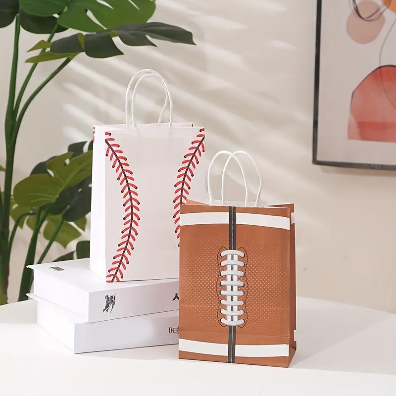 Baseball Rugby Gift Paper Bags - Pack of 2