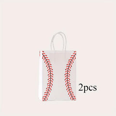 Baseball Rugby Gift Paper Bags - Pack of 2