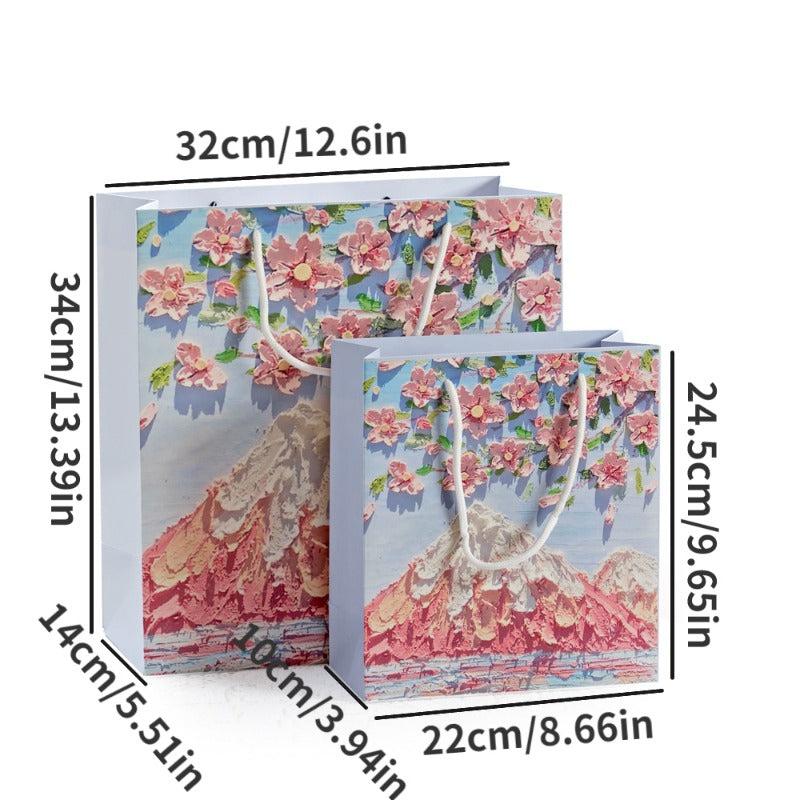 Artistic Painting Gift Bag Tote - Retail Store Boutique Supermarket
