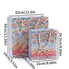 Artistic Painting Gift Bag Tote - Retail Store Boutique Supermarket