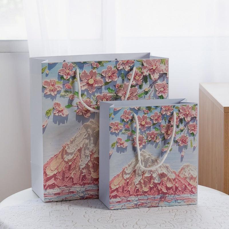 Artistic Painting Gift Bag Tote - Retail Store Boutique Supermarket