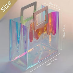 5pcs PVC Handbag Wedding Party Supplies Laser Bag Gift Bag Shopping Bag