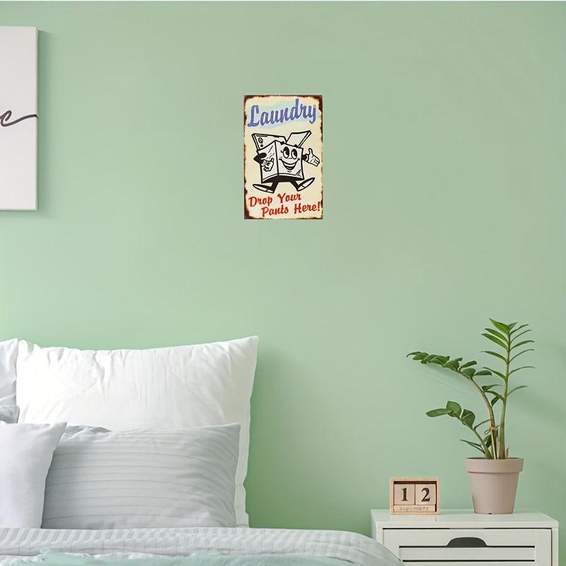 Funny Laundry Sign Craft Wall Poster - Bar Coffee Pub Decor