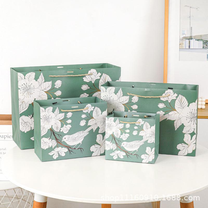 Ancient Style Gift Bag Classical Flower Bird Tote Bag Cheongsam Clothes Costume