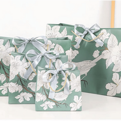 Ancient Style Gift Bag Classical Flower Bird Tote Bag Cheongsam Clothes Costume