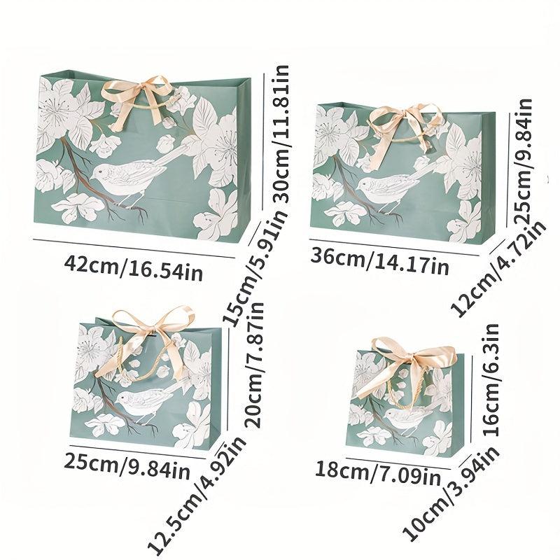 Ancient Style Gift Bag Classical Flower Bird Tote Bag Cheongsam Clothes Costume