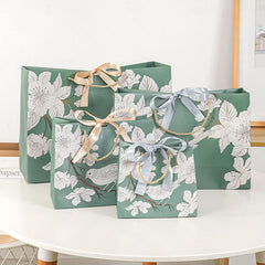 Ancient Style Gift Bag Classical Flower Bird Tote Bag Cheongsam Clothes Costume