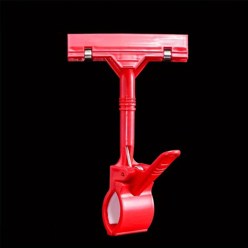 Rotatable Shelf Clip Label Fixing Clip for Supermarket Retail Store Display