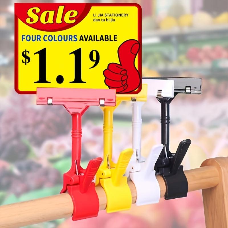 Rotatable Shelf Clip Label Fixing Clip for Supermarket Retail Store Display