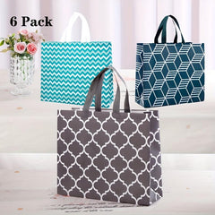 6 Pack Gift Bags Non-woven Tote With Handles