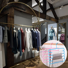 5 Layer Non-slip Clothes Hangers Pants Storage Rack