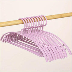 5pcs Non-slip Clothes Hangers Thickened Plastic Clothing Hanging Racks