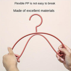 5pcs Non-slip Clothes Hangers Thickened Plastic Clothing Hanging Racks