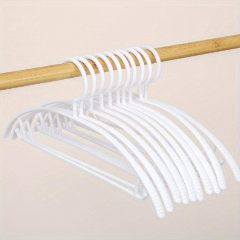 5pcs Non-slip Clothes Hangers Thickened Plastic Clothing Hanging Racks