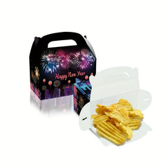 12pcs Year's Eve Colorful Fireworks Candy Hand held Paper Horn Boxes