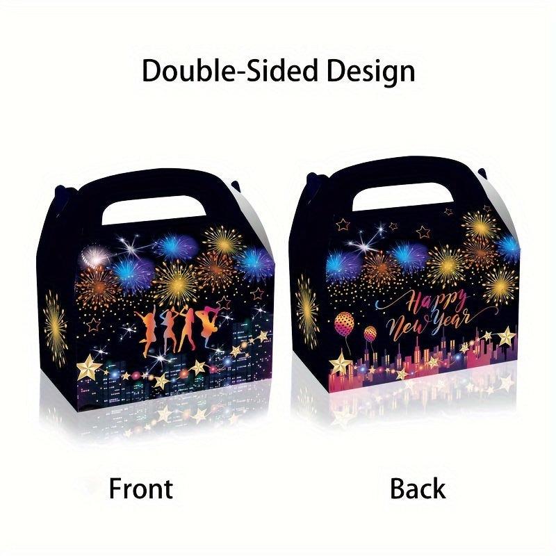 12pcs Year's Eve Colorful Fireworks Candy Hand held Paper Horn Boxes