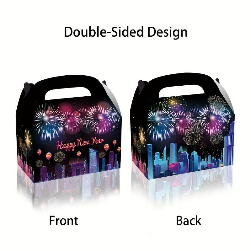 12pcs Year's Eve Colorful Fireworks Candy Hand held Paper Horn Boxes