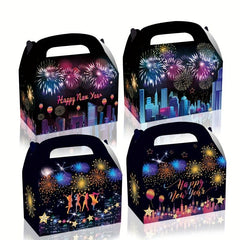 12pcs Year's Eve Colorful Fireworks Candy Hand held Paper Horn Boxes