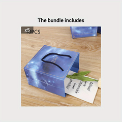 10pcs Star Cloud Portable Gift Bags Packaging Globe Paper Bag