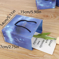 10pcs Star Cloud Portable Gift Bags Packaging Globe Paper Bag