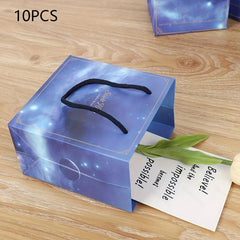 10pcs Star Cloud Portable Gift Bags Packaging Globe Paper Bag