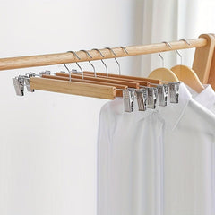High Solid Wood Trouser Rack Adult Trouser Clip
