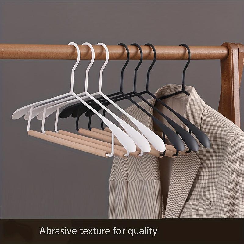 Iron Wood Clothes Hanger Metal Pants Hanging Iron Art Wide Shoulder
