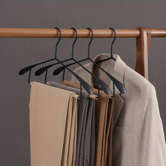 Iron Wood Clothes Hanger Metal Pants Hanging Iron Art Wide Shoulder