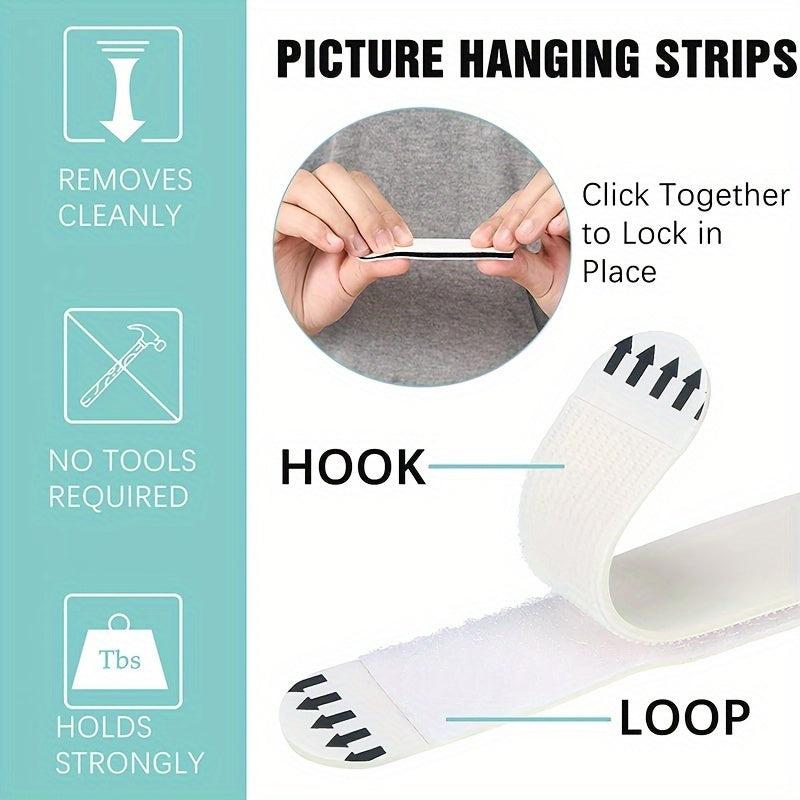 12pcs Hanging Non-marking Magic Button Removable Glue Tape Nail Adhesive Strips