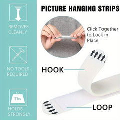 12pcs Hanging Non-marking Magic Button Removable Glue Tape Nail Adhesive Strips