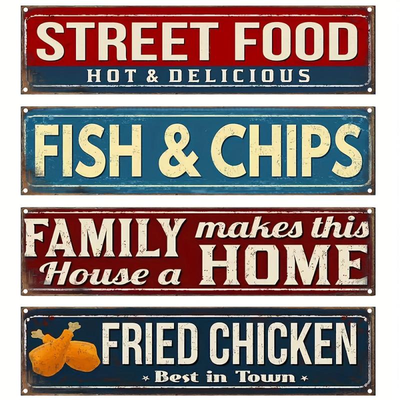Metal Aluminum Sign Home Wall Street Outdoor Waterproof Dustproof