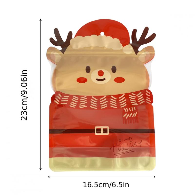 25pcs Christmas Gift Bags for Birthdays, Parties, Candy, Biscuit, Chocolate