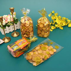 25pcs Candy Packaging Bag Birthday Party Gift Bag OPP Baking Biscuit