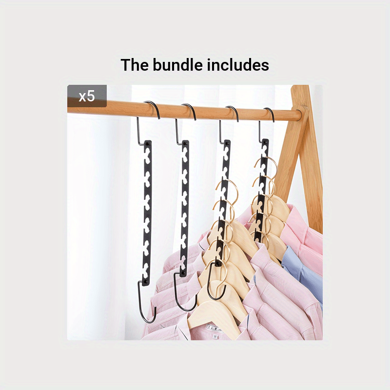 2pcs Metal Hanger Closet Organizer