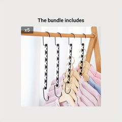 2pcs Metal Hanger Closet Organizer
