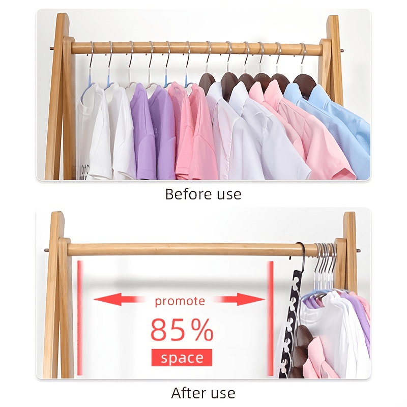 2pcs Metal Hanger Closet Organizer
