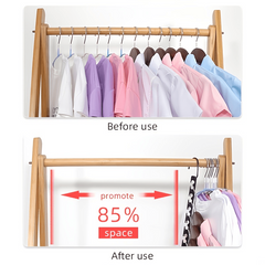 2pcs Metal Hanger Closet Organizer