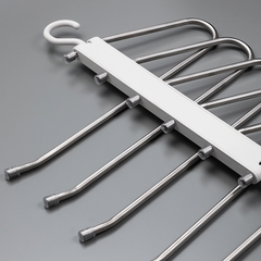 Stainless Steel Trouser Rack Non-slip Hanger Folding Clothing