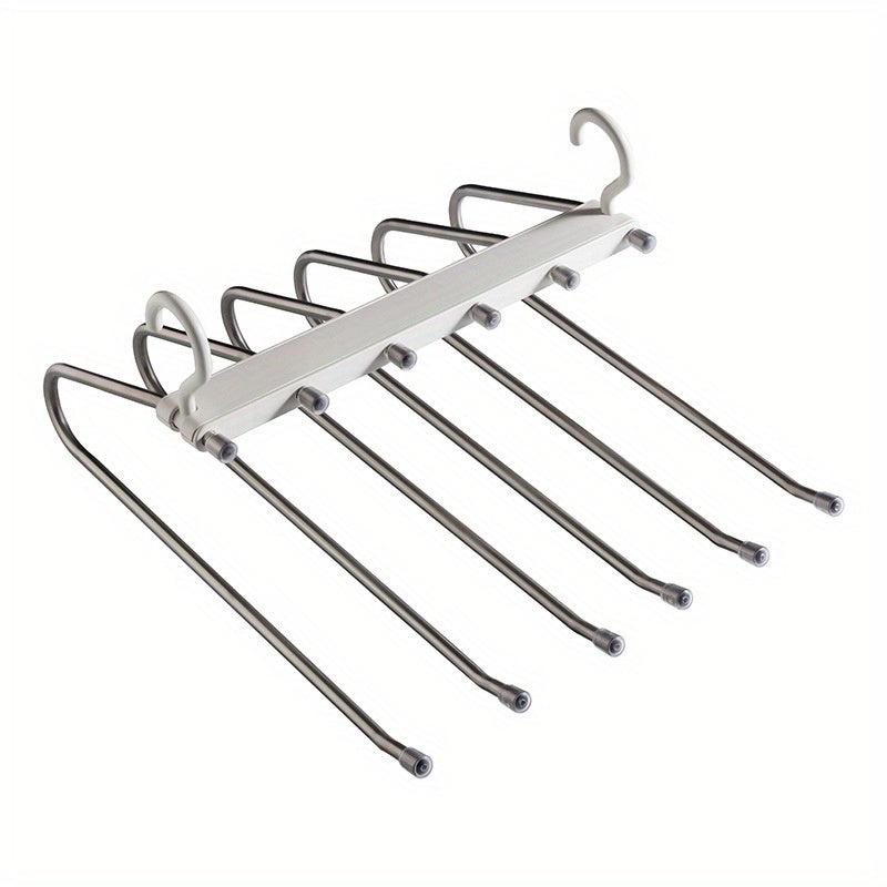 Stainless Steel Trouser Rack Non-slip Hanger Folding Clothing