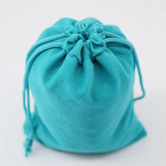 10pcs High end Flocking Cloth Bundle Pocket Lake Deer Fur Cloth Bag