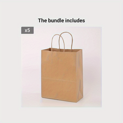 10pcs Buff Paper Bags 15.8x5.9x17in Shopping Bag Gift Bag Retail Bag