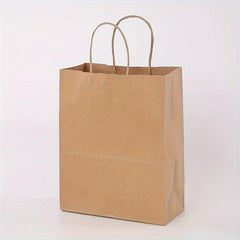 10pcs Buff Paper Bags 15.8x5.9x17in Shopping Bag Gift Bag Retail Bag