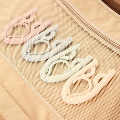6pcs Foldable Hanger Portable Travel Retractable Outdoor Hanger