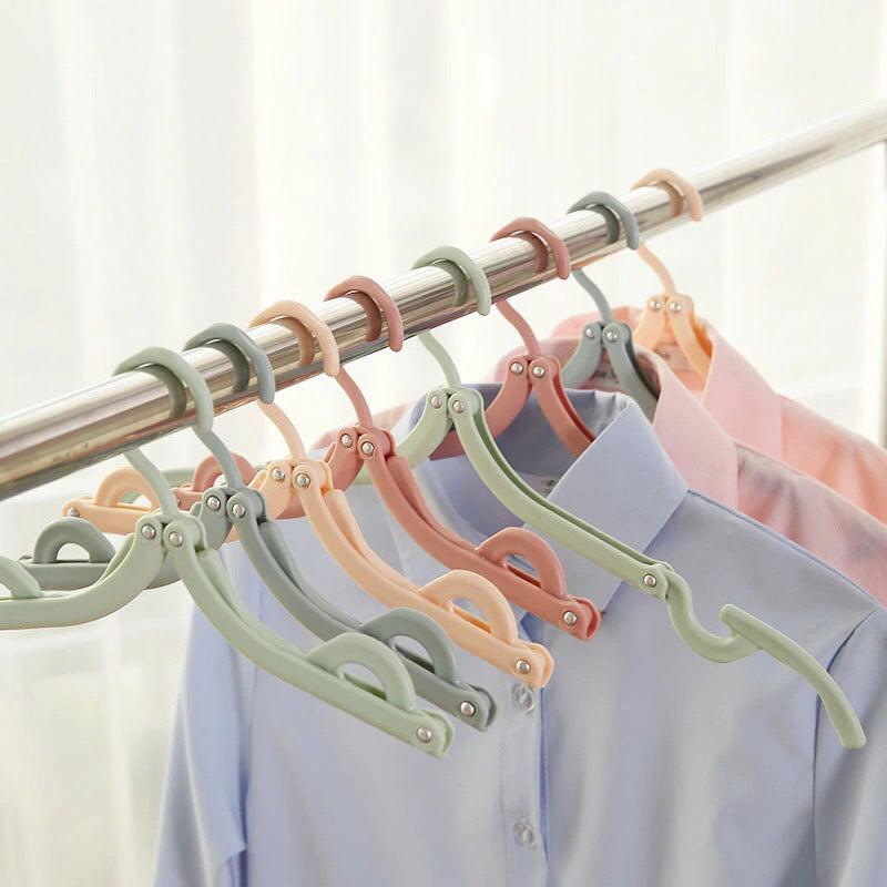 6pcs Foldable Hanger Portable Travel Retractable Outdoor Hanger