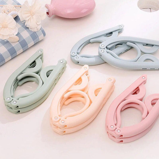 6pcs Foldable Hanger Portable Travel Retractable Outdoor Hanger