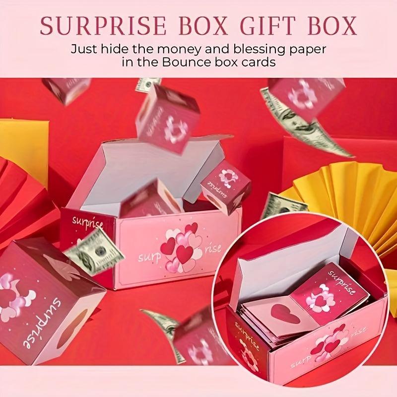 Surprise Folding Bounce Boxes Cards - Gift Card for Birthday
